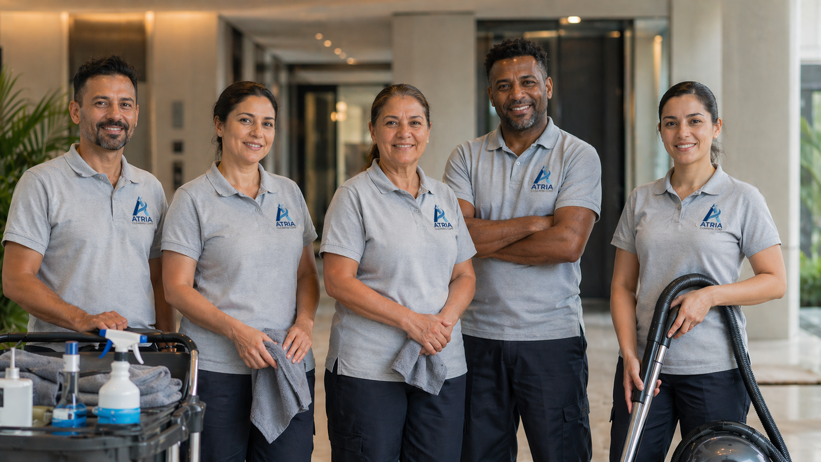 Atria Cleaning Corp team